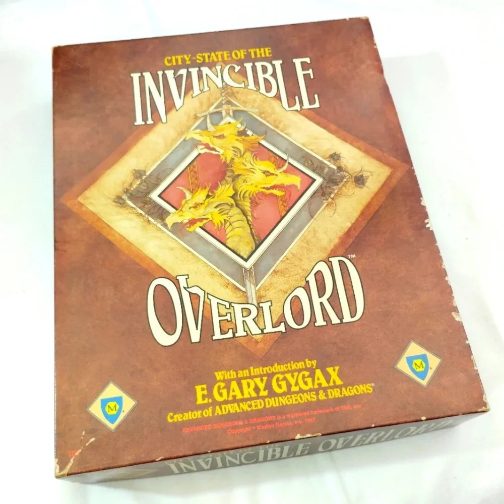 Vintage City State of the Invincible Overlord RPG Gygax TSR 1987 City-State